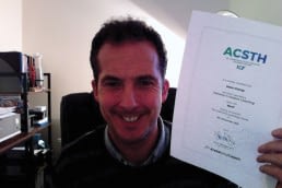 Me with my Arete Way Coaching qualification in positive coaching
